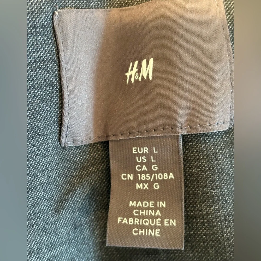 H & M Charcoal Gray Zip-Up Jacket
